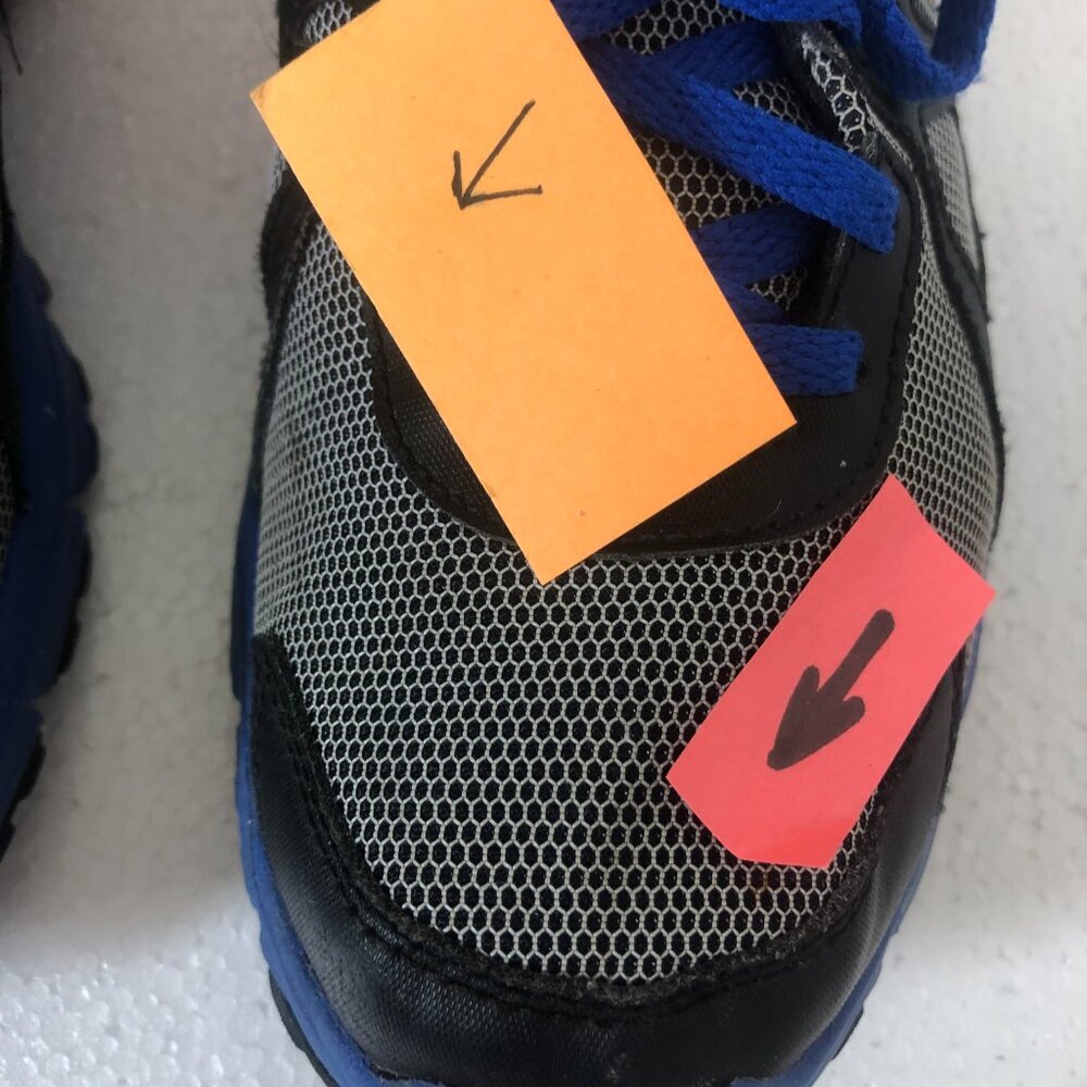 NIKE REVOLUTION 2  Blue BLACK ORANGE SWOOSH Size 6 Youth - Picture 14 of 14